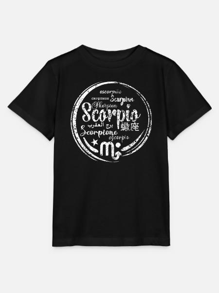 Skorpion-Sternzeichen des Horoskops - Stanley/Stella Kinder T-Shirt MINI CREATOR - Schwarz