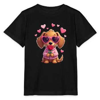 Dackel teckel teckel tekel - T-shirt bio MINI CREATOR Stanley/Stella Enfant - noir - Devant - Mikhail (115cm)