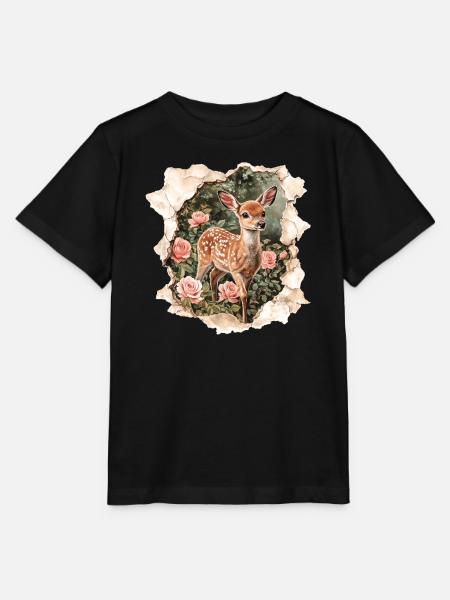 Reh Rehkitz - Stanley/Stella Kinder T-Shirt MINI CREATOR - Schwarz