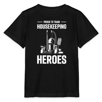 Équipe de nettoyage drôle Société de nettoyage Motive - T-shirt bio MINI CREATOR Stanley/Stella Enfant - noir - Devant - Mikhail (115cm)