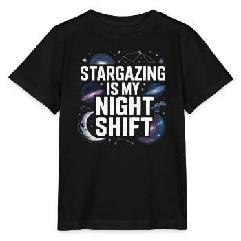 Astronomer Galaxy Outerspace Universe Astronomy - Stanley/Stella MINI CREATOR Kids’ T-Shirt - black - Front - Mikhail (115cm)