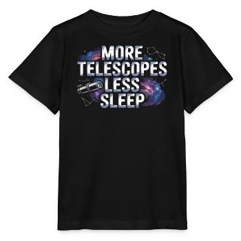 Astronomer Galaxy Outerspace Universe Astronomy - Stanley/Stella MINI CREATOR Kids’ T-Shirt - black - Front - Mikhail (115cm)