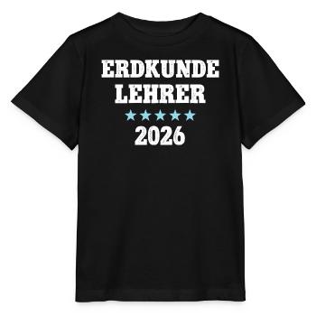 Geography Teacher 2026 Geography Teacher Geo School - Stanley/Stella MINI CREATOR Kids’ T-Shirt - black - Front - Mikhail (115cm)