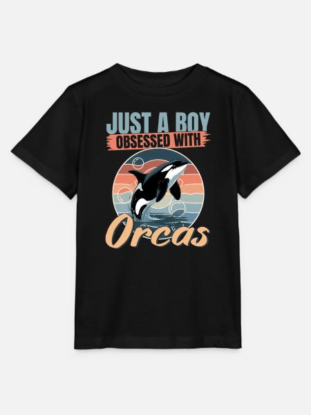 Funny Orca - Stanley/Stella Kinder T-Shirt MINI CREATOR - Schwarz