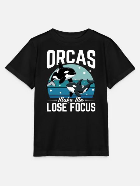 Funny Orca - Stanley/Stella Kinder T-Shirt MINI CREATOR - Schwarz