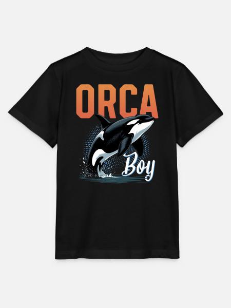 Funny Orca - Stanley/Stella Kinder T-Shirt MINI CREATOR - Schwarz