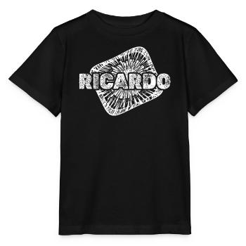 Ricardo en ventre de grossesse - T-shirt bio MINI CREATOR Stanley/Stella Enfant - noir - Devant - Mikhail (115cm)