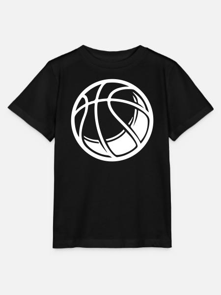 Basketball Ball - Stanley/Stella Kinder T-Shirt MINI CREATOR - Schwarz