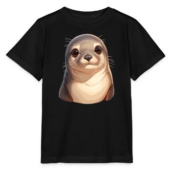 Sea Lions Sea Lion - Stanley/Stella MINI CREATOR Kids’ T-Shirt - black - Front - Mikhail (115cm)