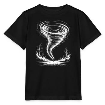 Tornado Sayings Tornadoes Funny Tornado Gift - Stanley/Stella MINI CREATOR Kids’ T-Shirt - black - Front - Mikhail (115cm)