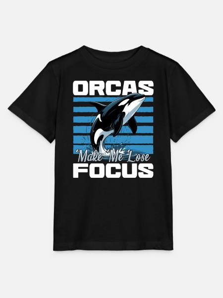 Funny Orca - Stanley/Stella Kinder T-Shirt MINI CREATOR - Schwarz