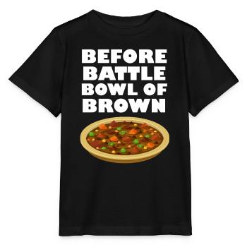 Avant le Battle Bowl de Brown - T-shirt bio MINI CREATOR Stanley/Stella Enfant - noir - Devant - Mikhail (115cm)