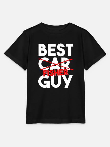 Bester Fisher Guy lustiger Angel-Slogan - Stanley/Stella Kinder T-Shirt MINI CREATOR - Schwarz