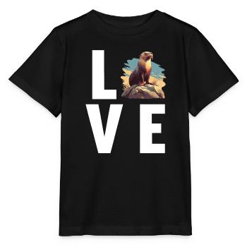 Sea Lions Sea Lion - Stanley/Stella MINI CREATOR Kids’ T-Shirt - black - Front - Mikhail (115cm)