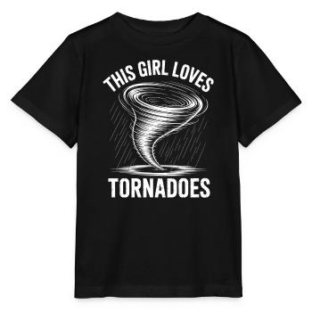 Tornado Sayings Tornadoes Funny Tornado Gift - Stanley/Stella MINI CREATOR Kids’ T-Shirt - black - Front - Mikhail (115cm)