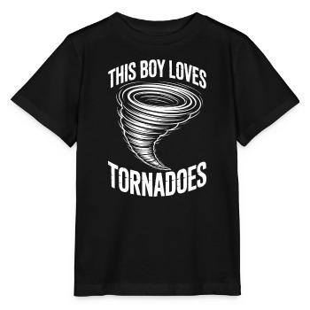 Tornado Sayings Tornadoes Funny Tornado Gift - Stanley/Stella MINI CREATOR Kids’ T-Shirt - black - Front - Mikhail (115cm)