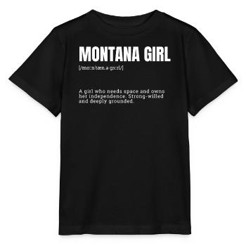 T-shirt Indépendance Fille du Montana - T-shirt bio MINI CREATOR Stanley/Stella Enfant - noir - Devant - Mikhail (115cm)