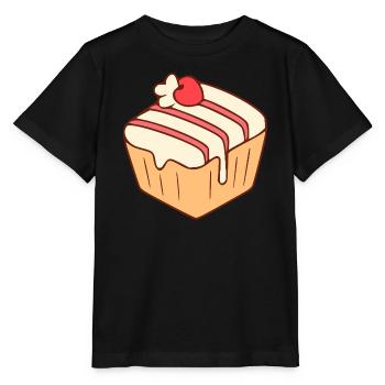 Cupcake baking, bakery, pastry shop - Stanley/Stella MINI CREATOR Kids’ T-Shirt - black - Front - Mikhail (115cm)