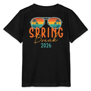 Voyage entre filles Spring Break 2026 Croisière rétro sur la plage - T-shirt bio MINI CREATOR Stanley/Stella Enfant - noir - Devant - Mikhail (115cm)