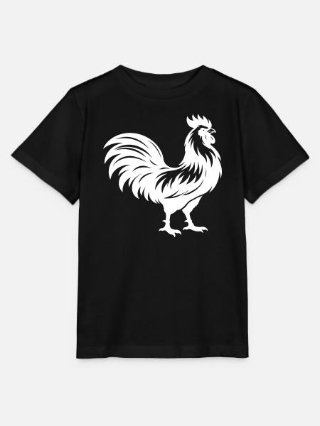 Hahn Silhouette - Stanley/Stella Kinder T-Shirt MINI CREATOR - Schwarz