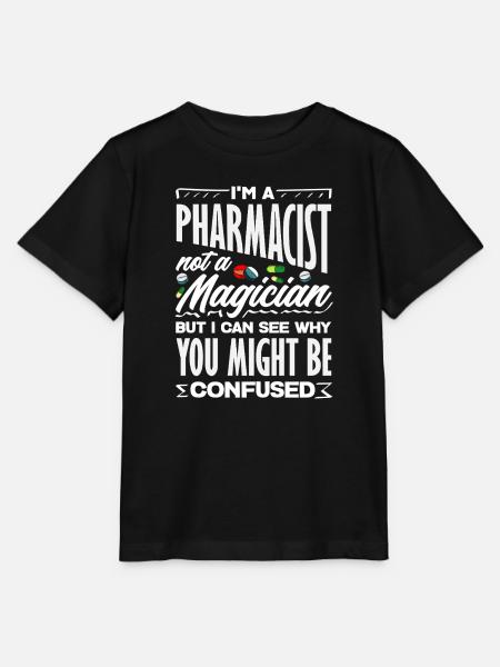 Apotheker Kein Zauberer Pharmazietechniker - Stanley/Stella Kinder T-Shirt MINI CREATOR  - Schwarz