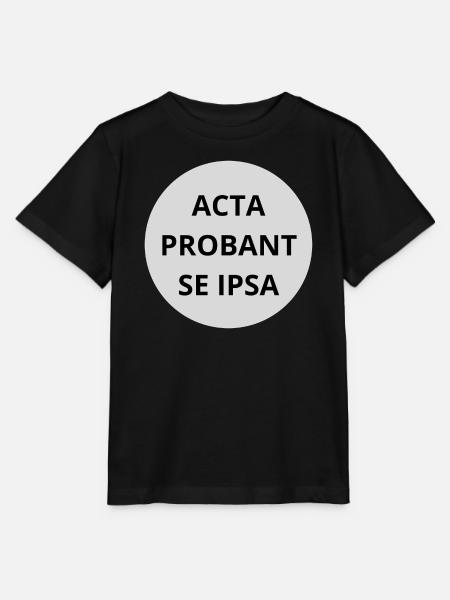 Acta probant se ipsa - Stanley/Stella Kinder T-Shirt MINI CREATOR - Schwarz