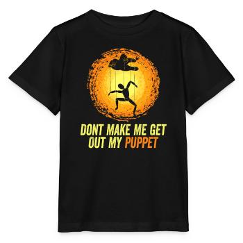 Puppet Master Pun Tee - Stanley/Stella Kinder T-Shirt MINI CREATOR  - Schwarz - Vorne - Mikhail (115cm)