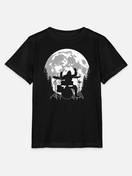 Bigfoot Drummer - Stanley/Stella Kinder T-Shirt MINI CREATOR  - Schwarz