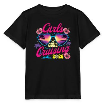 Girls Gone Cruising 2026 Retro Spring Break Vibe - Stanley/Stella MINI CREATOR Kids’ T-Shirt - black - Front - Mikhail (115cm)