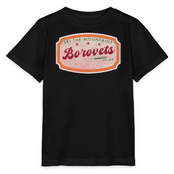 Label de montagne de ski de Borovets Bulgaria - T-shirt bio MINI CREATOR Stanley/Stella Enfant - noir - Devant - Mikhail (115cm)