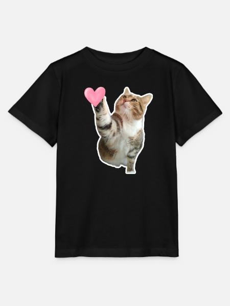 Missty prüfe ein Herz - Stanley/Stella Kinder T-Shirt MINI CREATOR - Schwarz