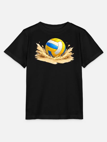 Volleyball im Sand am Strand - Stanley/Stella Kinder T-Shirt MINI CREATOR - Schwarz