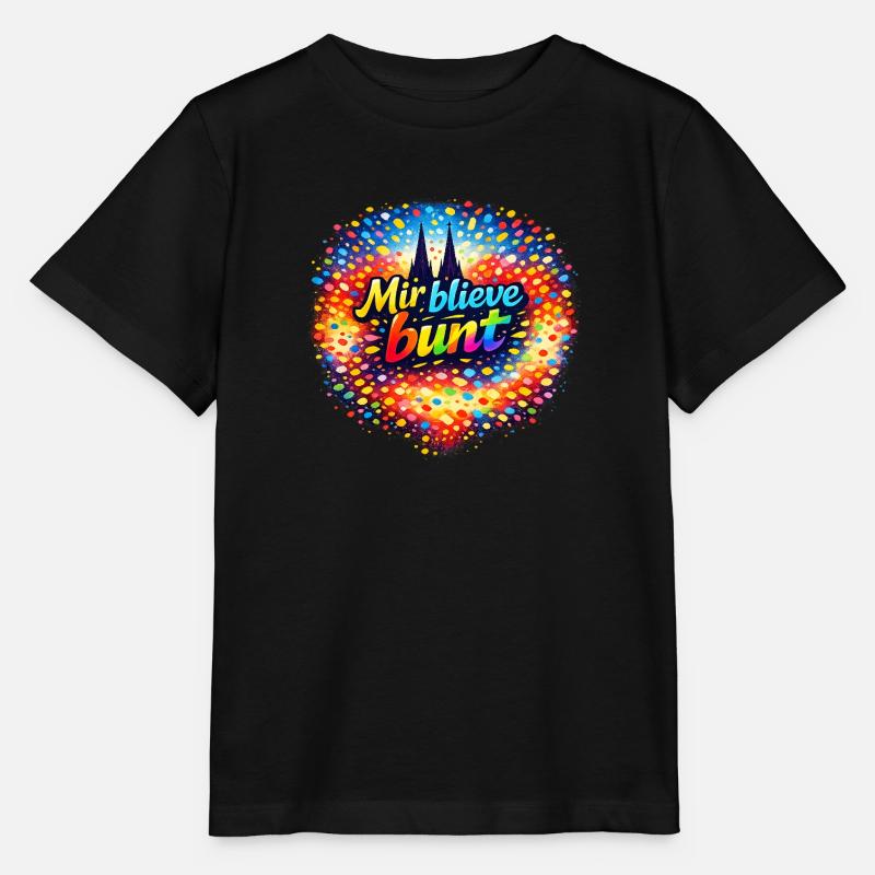Mir_blieve_bunt - Stanley/Stella Kinder T-Shirt MINI CREATOR  - Schwarz