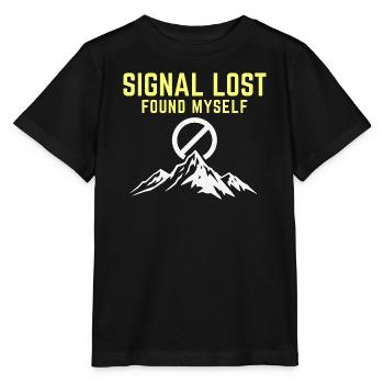 Signal verloren – Selbst gefunden - Stanley/Stella Kinder T-Shirt MINI CREATOR  - Schwarz - Vorne - Mikhail (115cm)