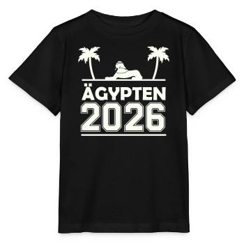 Ägypten 2026 Silhouette - Stanley/Stella Kinder T-Shirt MINI CREATOR  - Schwarz - Vorne - Mikhail (115cm)