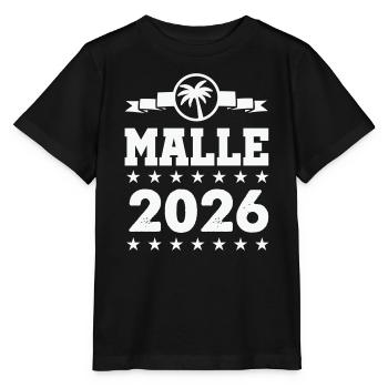 Mallorca 2026 Palmen  - Stanley/Stella Kinder T-Shirt MINI CREATOR  - Schwarz - Vorne - Mikhail (115cm)