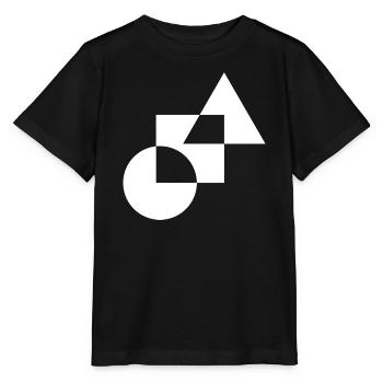 Mosaïque géométrique monochrome - T-shirt bio MINI CREATOR Stanley/Stella Enfant - noir - Devant - Mikhail (115cm)