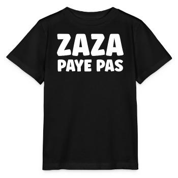 Zaza doesn't pay - Stanley/Stella MINI CREATOR Kids’ T-Shirt - black - Front - Mikhail (115cm)