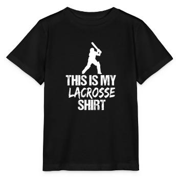 Das ist meine Lacrosse-Shirt-Cricket-Silhouette - Stanley/Stella Kinder T-Shirt MINI CREATOR  - Schwarz - Vorne - Mikhail (115cm)