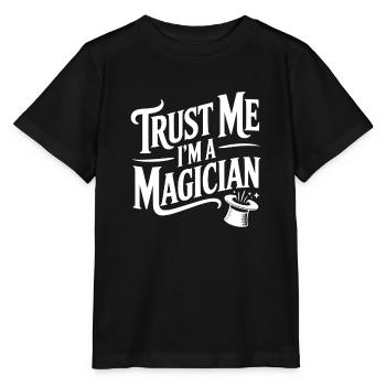 Crois-moi, je suis magicien - T-shirt bio MINI CREATOR Stanley/Stella Enfant - noir - Devant - Mikhail (115cm)