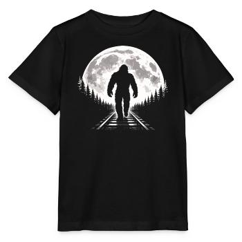 Bigfoot sur les voies ferrées - T-shirt bio MINI CREATOR Stanley/Stella Enfant - noir - Devant - Mikhail (115cm)