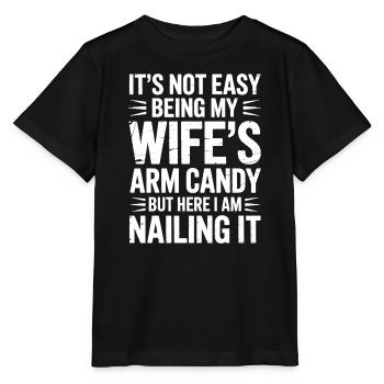 Ehefrau Sprüche Ehefrauen Lustige Ehefrau Geschenk - Stanley/Stella Kinder T-Shirt MINI CREATOR  - Schwarz - Vorne - Mikhail (115cm)