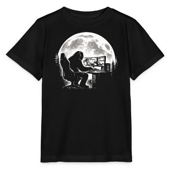 Bigfoot Gamer - Stanley/Stella Kinder T-Shirt MINI CREATOR  - Schwarz - Vorne - Mikhail (115cm)