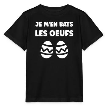 OEUFS DE PAQUES - T-shirt bio MINI CREATOR Stanley/Stella Enfant - noir - Devant - Mikhail (115cm)