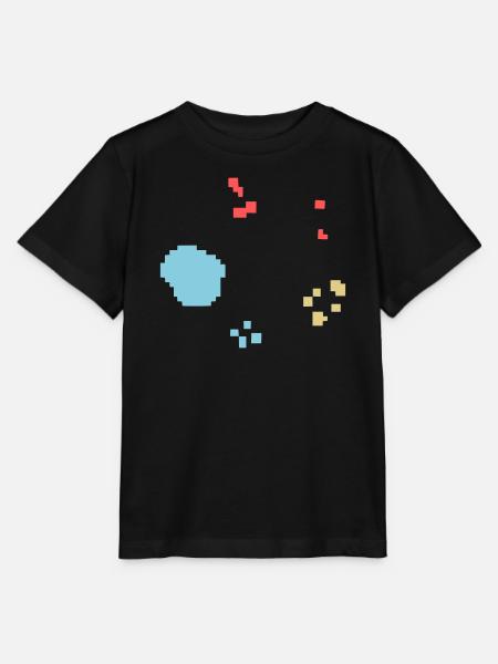 Bakterien Kultur Pixel Bunt - Stanley/Stella Kinder T-Shirt MINI CREATOR - Schwarz