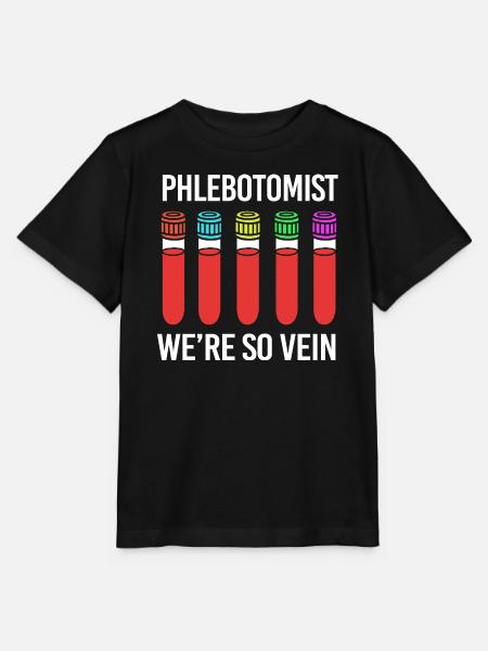 Phlebotomist Pflege Pfleger Pflegerin Blutentnahme - Stanley/Stella Kinder T-Shirt MINI CREATOR  - Schwarz
