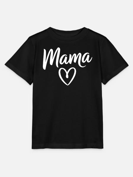 Mama Heart Skripttypografie - Stanley/Stella Kinder T-Shirt MINI CREATOR - Schwarz