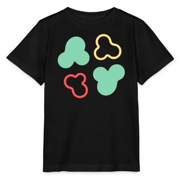 Amöben Zellen Formen Bunt - Stanley/Stella Kinder T-Shirt MINI CREATOR  - Schwarz - Vorne - Mikhail (115cm)