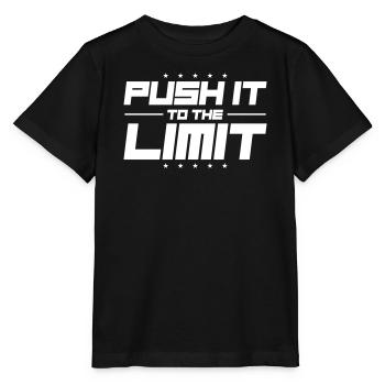 Push It To The Limit - Stanley/Stella MINI CREATOR Kids’ T-Shirt - black - Front - Mikhail (115cm)