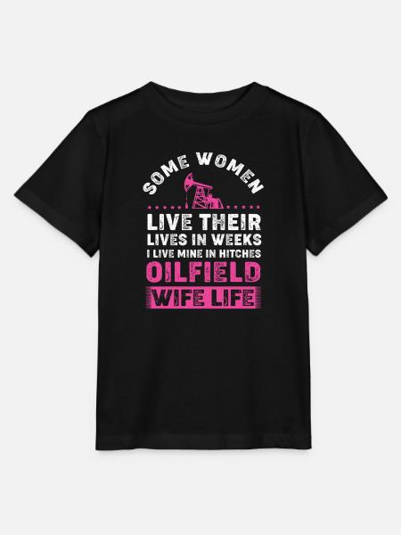 Bohrinsel Ölfeld Ölbohrinsel Ehefrau - Stanley/Stella Kinder T-Shirt MINI CREATOR - Schwarz